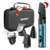 kensen Body Hair Trimmer for Men 3-in-1 Beard Trimmer for Men, Manscape Men's Groin & Pubic Hair Trimmer IPX6 Waterproof Wet/Dry Hair Clippers for Mens Rechargeable Electric Razor for Mens (Blue) view 1