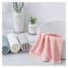 1Pcs Waffle Soft Face Towels Fit for Adults Plaid Hand Towel Cotton Care Bathroom Tools Sport Hair 13 * 28.74 Inch(Blue) view 2