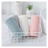 1Pcs Waffle Soft Face Towels Fit for Adults Plaid Hand Towel Cotton Care Bathroom Tools Sport Hair 13 * 28.74 Inch(Blue) view 4