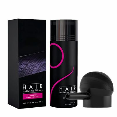 Gowwim Hair Fibers with Spray Applicator 2-in-1 Kit for Thinning & Loss Hair, Naturally Enhancements Thickening Spray Fibers Waterproof Long-Lasting Gray & Bald Spot Cover up for Women & Men