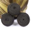 10A Unprocessed P1B/27 Straight Human Hair Bundles 16 18 20 Inch 3 Bundles Honey Blonde Highlight Double Weft view 4
