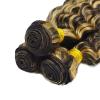 10A Brazilian P1B/27 Deep Wave Human Hair Bundles 26 28 30 Inch 3 Bundles Long Honey Blonde Highlight Deep Curly view 4