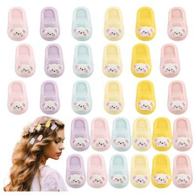 KINCHYGO, 30 Pack Colorful Cute Mini Slipper Hair Clips for Women Small Barrettes Alligator Clip Hair Accessories