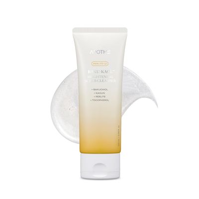APOTHE Baku-Kaol Brightening Scrub Cleanser with Perlite, Kaolin & Bakuchiol Gentle Exfoliating Face Wash for Radiant Skin, 3.38 fl oz (100 mL)