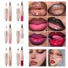 HMDABD 2 in 1 Lip Liner Lipstick & Gloss Kit Smooth Buildable Glass Fuller Lip Plumping Set (04) view 3