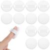 12 PCS Soft Microfiber Small Powder Puff, 1.5 Inches Small Powder Puff Mini Washable Powder Pact Makeup Sponges Finger-Sized for Women Face Sponge (White) view 1