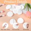 12 PCS Soft Microfiber Small Powder Puff, 1.5 Inches Small Powder Puff Mini Washable Powder Pact Makeup Sponges Finger-Sized for Women Face Sponge (White) view 2