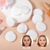 12 PCS Soft Microfiber Small Powder Puff, 1.5 Inches Small Powder Puff Mini Washable Powder Pact Makeup Sponges Finger-Sized for Women Face Sponge (White) view 3
