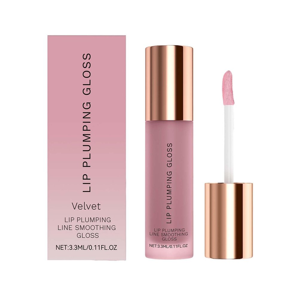 HMDABD Lip Gloss Plumping Moisturizes Softens Smoothing Lipstick Fuller-Looking Lips High Shine (03)