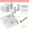 Nose Piercing Gun Kit - 72Pcs Self Nose Piercing Kit Unit Disposable Nose Piercing Gun Including 24Pcs Nose Piercing Gun with 24Pcs Built-in Nose Studs and 24Pcs Clean Tools for Nose Cartilage view 2