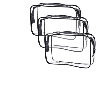 6Pack Clear Toiletry Bag Women Waterproof Zipper Storage Pouch Transparent Cosmetic Bags Toiletry Bag Makeup Case(Small)