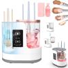 Makeup Brush Cleaner, 2026 New Makeup Brush Cleaner Machine with Sponge Shampoo, 3 IN 1 Electric Cosmetic Brushes Cleaner with Makeup Brush Dryer-Holder Suitable for All Brushes (Vellura Cleaner) view 1