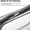 6Pack Clear Toiletry Bag Women Waterproof Zipper Storage Pouch Transparent Cosmetic Bags Toiletry Bag Makeup Case(Large) view 2
