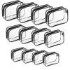 8Pack Clear Toiletry Bag Clear Travel Makeup Bag Set  Transparent Zipper Pouch Organizer for Toiletries, Cosmetics, and Accessories(Mix3set) view 1
