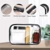 8Pack Clear Toiletry Bag Clear Travel Makeup Bag Set  Transparent Zipper Pouch Organizer for Toiletries, Cosmetics, and Accessories(Mix3set) view 3
