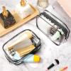 8Pack Clear Toiletry Bag Clear Travel Makeup Bag Set  Transparent Zipper Pouch Organizer for Toiletries, Cosmetics, and Accessories(Mix3set) view 4