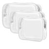10Pack Clear Toiletry Bag Travel Organizer Bath Toiletry Wash Storage Bag Case White Transparent Zipper Makeup Bags Clear Pouch Women's Cosmetic Bag(Mixed 3set) view 1