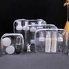 10Pack Clear Toiletry Bag Travel Organizer Bath Toiletry Wash Storage Bag Case White Transparent Zipper Makeup Bags Clear Pouch Women's Cosmetic Bag(Mixed 3set) view 2