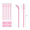 200 Pcs Disposable Eyelash Brushes Mascara Wands for Eye Lashes Extension Eyebrow and Makeup, Pink view 2
