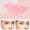 200 Pcs Disposable Eyelash Brushes Mascara Wands for Eye Lashes Extension Eyebrow and Makeup, Pink view 4