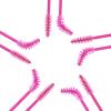 200 Pcs Disposable Eyelash Brushes Mascara Wands for Eye Lashes Extension Eyebrow and Makeup, Hotpink view 3