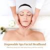 100 Pack Disposable Stretch Headbands for Facials, Soft Non-Woven Elastic Hair Bands with Adjustable Closure, Salon Headwraps view 2