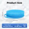 3PCS Silicone Body Scrubber Shower, Soft Gentle Shower Brush Loofah for Sensitive Skin, Lather Well, Handheld Cleansing Skin Brush for Young and Old Men Women (Colorful-A) view 3