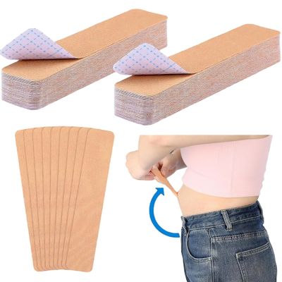 20pcs Tummy Lift Tapes, Abdomen Lifting Band, Invisible Elastic Belly Tapes for Women Skin Thighs Back Chest