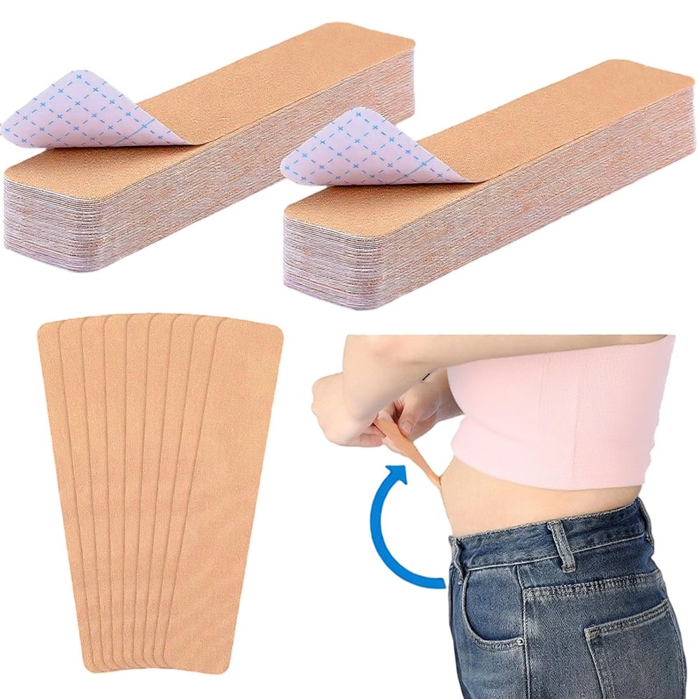 20pcs Tummy Lift Tapes, Abdomen Lifting Band, Invisible Elastic Belly Tapes for Women Skin Thighs Back Chest