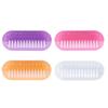 4pcs Nail Brushes, Two Sided Portable Fingernail Soft Stiff Bristles Brush Easy to Hold Nail Cleaning Scrubbers for Men Women Kids (Purple, Pink, Orange, White) view 1