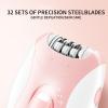 Epilators Hair Removal for Women, Smooth Glide Hair Removal Device with 32 Tweezers, 2 Speeds Epilator for Ladies, Cordless Hair Shaver for Women Legs/Face/Bikini/Arms view 3