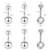 Xpircn 80Pcs Piercing Kit 316L Stainless Steel Belly Button Ring Ear Nose Septum Piercing Jewelry 20G 18G 16G 14G 12G Piercing Tools with Clamps Gloves for Body Piercing view 2