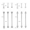 Xpircn 80Pcs Piercing Kit 316L Stainless Steel Belly Button Ring Ear Nose Septum Piercing Jewelry 20G 18G 16G 14G 12G Piercing Tools with Clamps Gloves for Body Piercing view 4