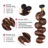 22 24 26 inch Dark Brown Bundles Ombre Body Wave Bundles P430 Human Hair Bundle 3 Tone 1BP430 Color view 3