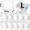 10pcs Clear Toiletry Bag Transparent PVC Storage Travel Organizer Clear Makeup Bag Beautician Cosmetic Bag Beauty Case Toiletry Bag Wash Bags(Clear L) view 3