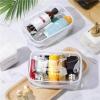 10pcs Clear Toiletry Bag Transparent PVC Storage Travel Organizer Clear Makeup Bag Beautician Cosmetic Bag Beauty Case Toiletry Bag Wash Bags(Clear L) view 4