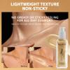 Shimmer Body Oil with Vitamin E, Body Glow Oil for Women, Long Lasting Waterproof & Moisturize for All Skin, Liquid Highlighter Makeup with Brush, Travel Size for Date, Wedding, Party, Light Gold view 2