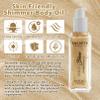 Shimmer Body Oil with Vitamin E, Body Glow Oil for Women, Long Lasting Waterproof & Moisturize for All Skin, Liquid Highlighter Makeup with Brush, Travel Size for Date, Wedding, Party, Light Gold view 3