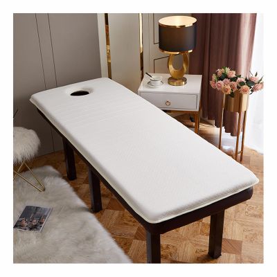 Mswborml Memory Foam Facial Bed Mattress with Holes, Comfortable Lash Bed Foam Pad, Thickened Spa Massage Table Pad, 4cm Salon Bed Mattress Topper Spa Massage Table Mat,A,S70x190cm/27x75in