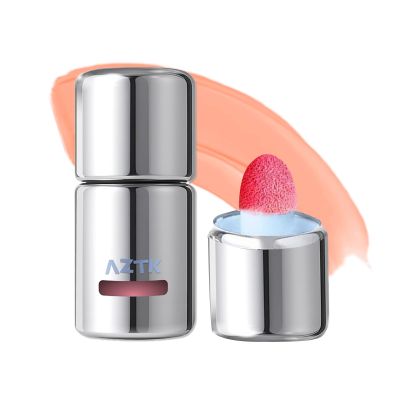 Aztk Liquid Blush, Aztk Jelly Color Liquid Blushes, Blush for Cheeks, Cream Blusher with Sponge Head - High-Pigment, Long-Lasting, Lightweight, Matte Finish (JC07)