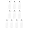 10 Pcs Empty Clear Travel Bottles with Silver Aluminum Liquids Storage Container Cosmetic Makeup Sample Packing Holder(250ml) view 1