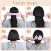 5 PCS Hair Bun Maker, Bun Makers for Women's Hair, Twist Hairs Clips, Hairs Buns Accessories for Women Long, Thick or Thin (Black+beige+khaki+pink+navy Blue) view 3
