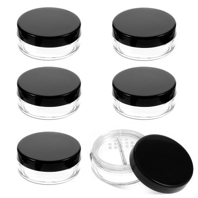 10ml/0.34oz Loose Powder Containers, 6 Pcs Portable Makeup Powder Container