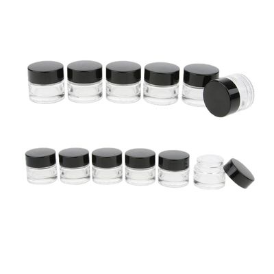 12Pcs 5g Cosmetic Empty Jar Pot Eyeshadow Makeup Face Cream Lip Balm Container for Women Daily Life Using