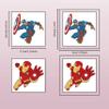 40Sheets Cartoon Avenger Temporary Tattoos for Kids Birthday Party Favors, Cute Avenger Decoration Sticker Gifts for Girl Boys Home Activity Class Prizes Carnival Christmas Rewards view 3