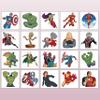 40Sheets Cartoon Avenger Temporary Tattoos for Kids Birthday Party Favors, Cute Avenger Decoration Sticker Gifts for Girl Boys Home Activity Class Prizes Carnival Christmas Rewards view 4