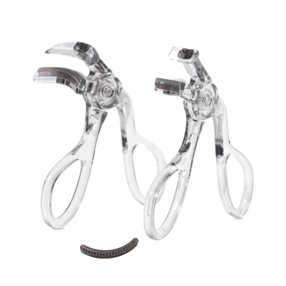 2 Pcs/Set Partial Eyelash Curlers Eye Lashes with Comb Curler Wide-Angles Eyelash Curler Natural Curling Makeup Tool