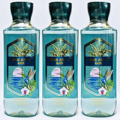 3 FRESH JUNGLE RAIN Bath & Body shower gel wash 10 oz