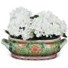 ChinaFurnitureOnline Famille Rose Style Ceramic Asian Footbath Planter view 1