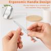 3PCS Stainless Steel Diamond Nail Files  Double-Sided Heavy Duty Metal Files for Natural, with Anti-Slip Grip view 4